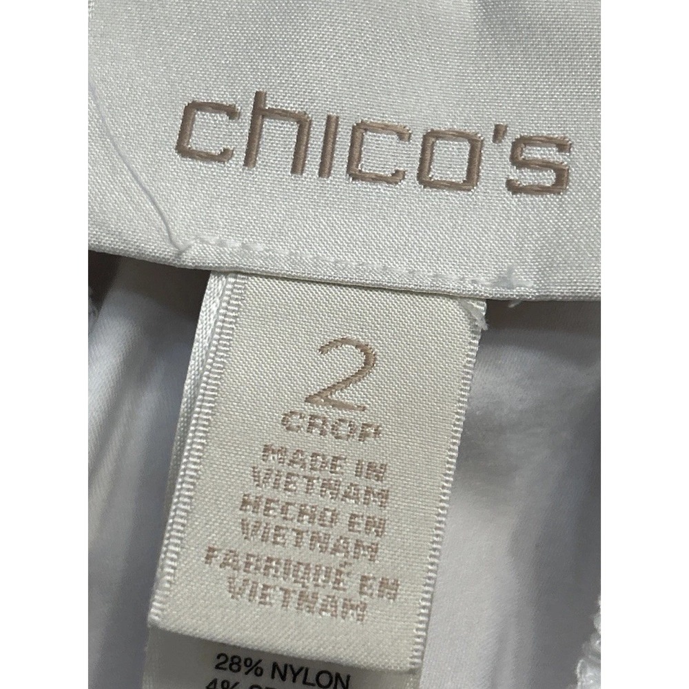 CHICOS Women's Ultimate Fit Luxe Twill Utility Crop Pants Sz‎ 12 (2) Cute ! - Picture 5 of 6
